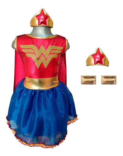 Disfraz Mujer Maravilla, Wonder Woman, Princesa, 12, 14 Y 16