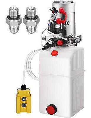 Double Acting Hydraulic Pump For Dump Trailers Kit - 12v Vvr