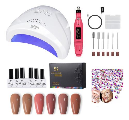 Esmalte De Gel Lámpara De Uñas Led Uv Drill Uñas Pulidor