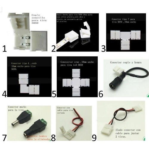 1 Rollo Cable De 4 Hilos Para Tira Led Rgb Multicolor 5050 Luz Blanco Frío 12v