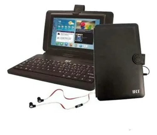 Funda Tablet Con Teclado Y Audifonos Irt 9 Pulgadas