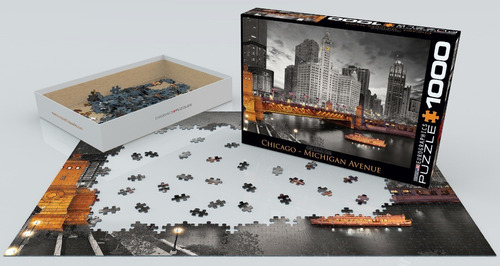 Puzzle 1000 Piezas Chicago Michigan Avenue - Eurographics