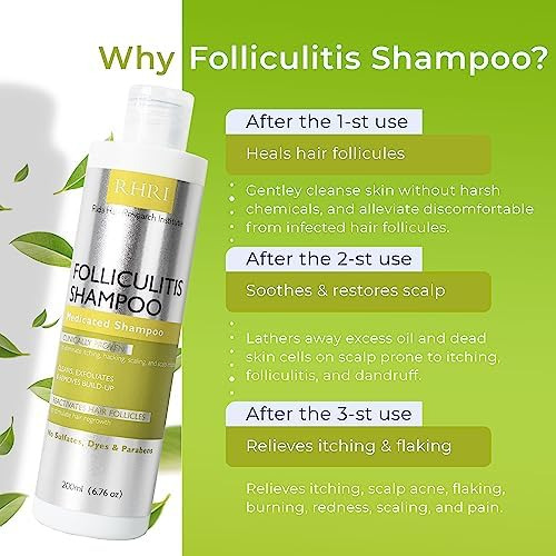 Champú Antifoliculitis Fúngica Para Dermatitis Seborreica, Y