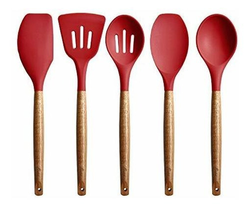 Set De Utensilios De Cocina De Silicona Antiadherente Miusco