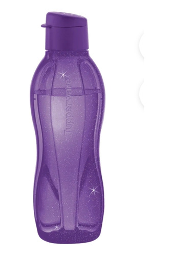 Botella  Morada/glitter Para 750 Ml De Agua Tupperware 