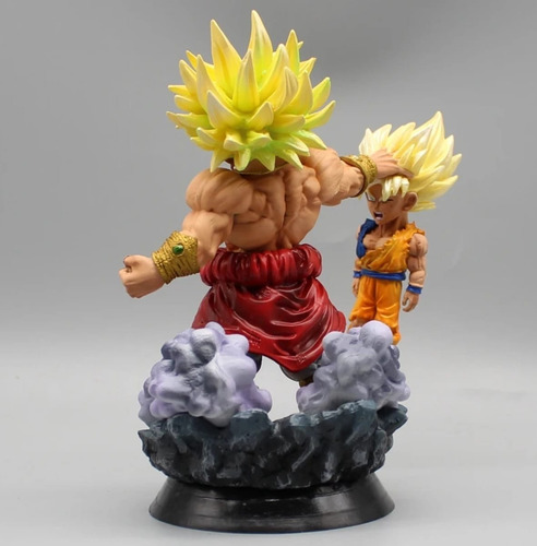 Figura De Acción Mini Broly Vs Gokú Dragon Ball Z 15cm
