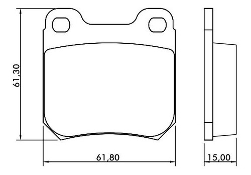 Imagen 2 de 7 de Pastillas Freno Traseras Saab 900 2.3