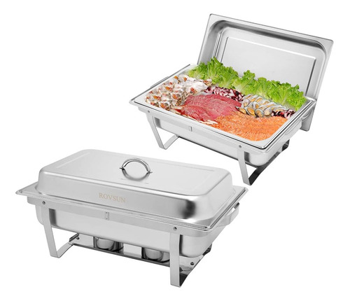 ~? Rovsun 8 Qt 2 Pack Juego De Buffet De Platos De Frotamien