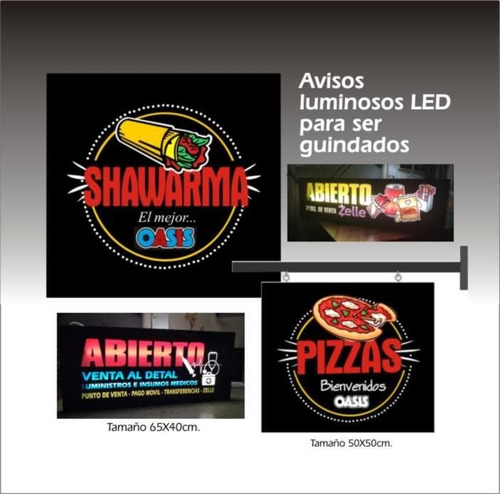 Imagen 3 de 7 de Letreros Luminosos Led