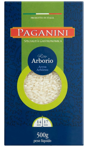 Kit 6x: Arroz Arbóreo Italiano Paganini 500g