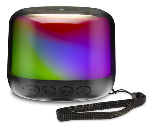 Ihome Altavoz Bluetooth Con Luces Que Cambian De Color, Alt. Color Negro