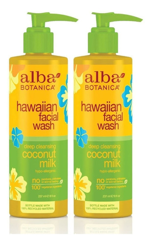 Leche De Coco Hawaiano De Alba Botanica Facial Wash 8 Onza