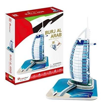 Cubicfun C065h Dubai Burj Al Arab Rompecabezas 3d De Grandes