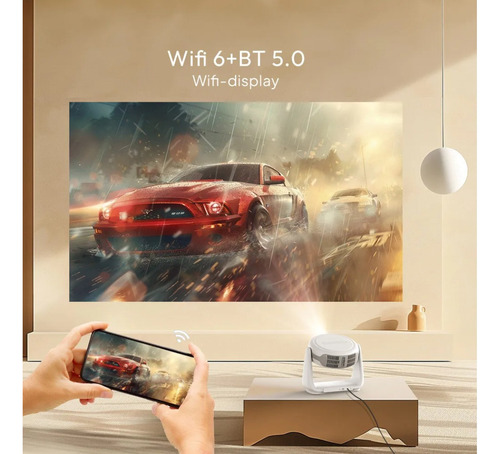 Projetor Byintek Vevshao-a10, 1080p, 4k Android 11 Lâmpada