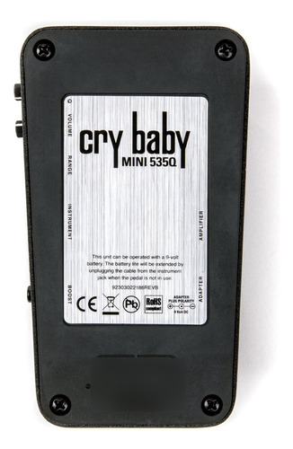 Pedal de efeito preto Jim Dunlop CBM535Q
