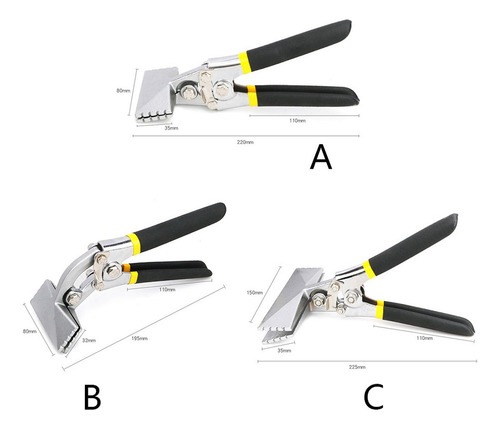 Alicate Dobra Chapa Metálica Seamer Mão Wide Jaw Strai