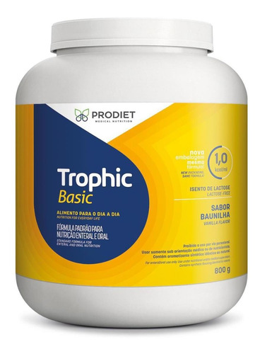 Trophic Basic 800g Nutritivo Prodiet - Kit Com 6 Unidades