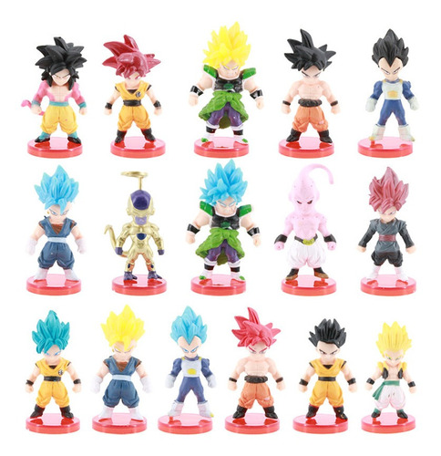 Figuras Pequeñas De Dragon Ball Gt De 7cm, 16 Piezas