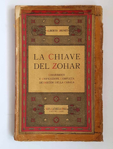 Cabala: La Chiave Del Zohar, Alberto Jounet, 1936