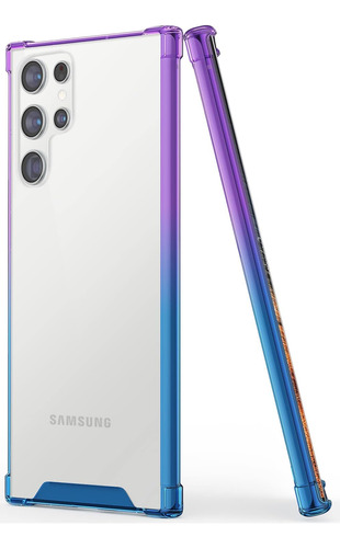 Funda Transparente Colores Para Samsung Galaxy S22 Ultra