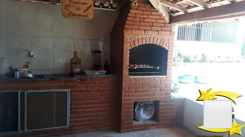 Imagem 5 de 19 de Chácara 5000m2, Casa Sede Com 3 Dormitórios, Espaço Gourmet Com Piscina E Churrasqueira, Lazer Completo, Moveis Planejados, Pomar, Horta, Escriturada - Ch00249 - 70806116