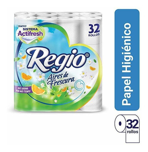 Higiénico Regio Aires De Frescura 200 H 32 Rollos