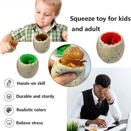 Juguete De Huevos De Dinosaurio D, Squeezing Dinosaur Cup, S