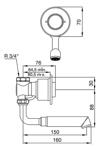 Pressmatic de pared sale