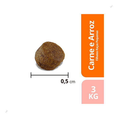 Ração Max Para Cães Filhotes Raças Pequenas Carne E Arro