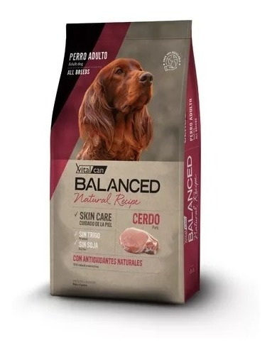 Alimento Vitalcan Balanced Cerdo Perro Adulto 15k 