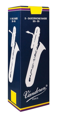 Caixa 5 Palhetas Vandoren Tradicional Sax Baixo - Escolha Nº