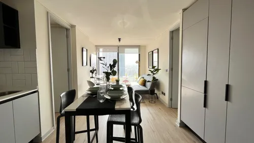 Arriendo 2 Dormitorios 2 Baños Ñuñoa (mariposa Dorm Iguales)