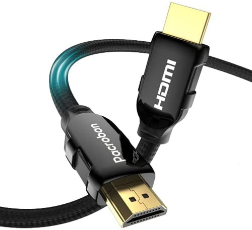 Pacroban - Cable Hdmi 2.1 Trenzado De 8 K (6 Pies, Soporta 4