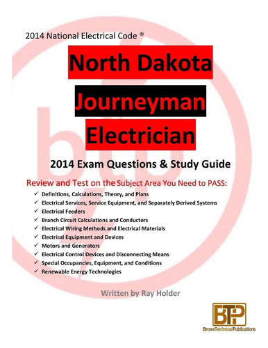 Libro: North Dakota 2014 Journeyman Electrician Study Guide