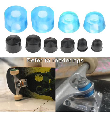 Kit De Bucha De Skate Para Caminhão Pu De Alto Azul Limpo