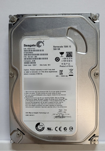 Disco Rigido Seagate Barracuda 500gb St500dm002