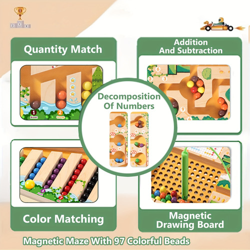 Rompecabezas Magnéticos De Colores Y Números