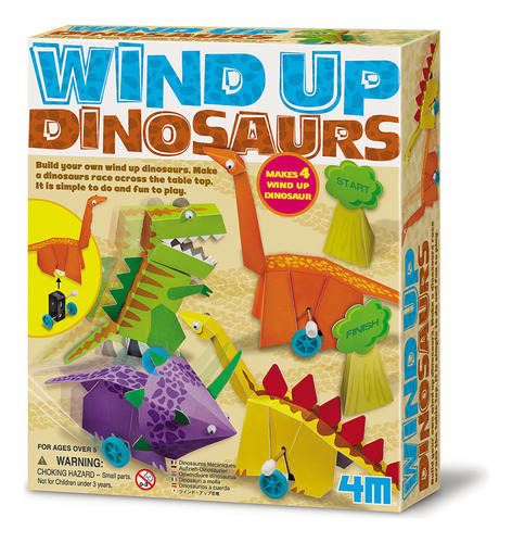 Juego Educativo 4m Kit De Manualidad Dinosaurios A Cuerda