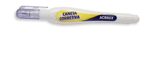 Imagem 4 de 5 de Kit 4 Canetas Corretivas Branquinho Papel Escritório Acrilex