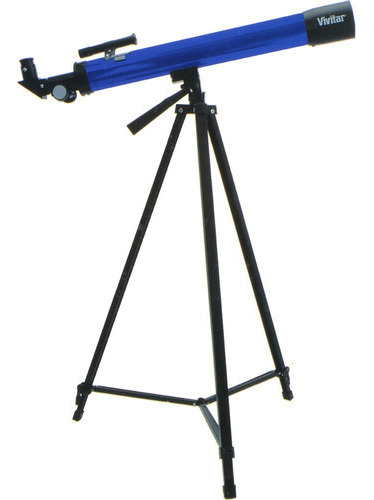 Telescópio Vivitar Vivtel160x 75x 150x Com Suporte Azul