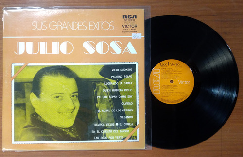 Julio Sosa Sus Grandes Exitos Disco Lp Vinilo