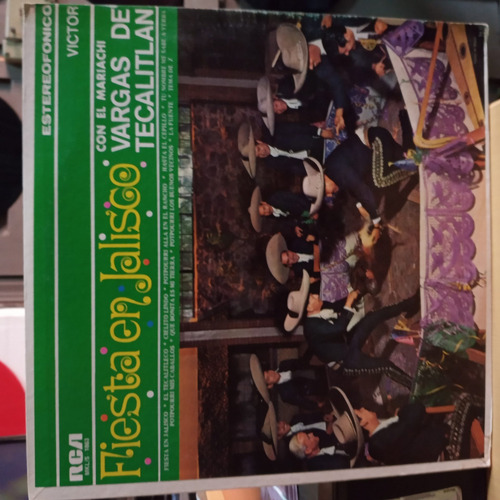 Fiestas En Jalisco Vargas De Tecalitlan Vinyl,lp,acetato (Usado)