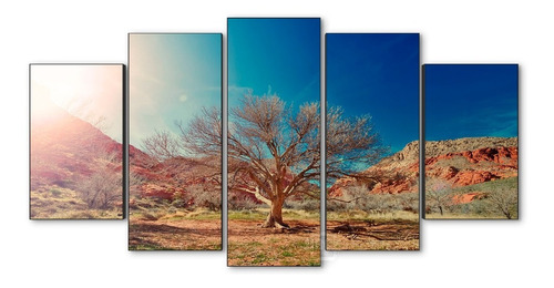 Cuadro Decorativo Paisaje Puesta De Sol Árbol Jd-0258 Xl