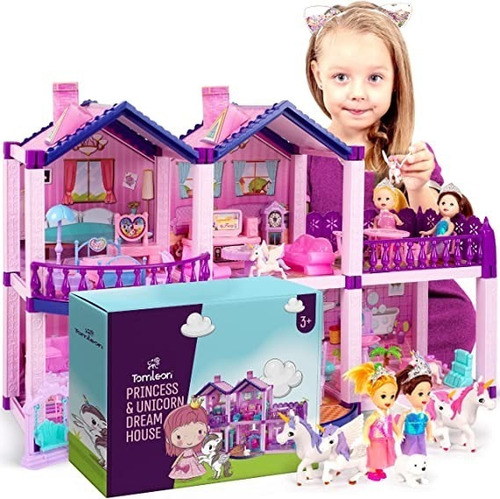 Casa Muñecas  Princesas Niñas De 3 A 6 Años (4 Princesas)