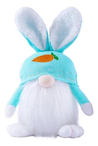 Gorro De Lana Tejida Con Diseño De Conejo De Pascua Con Luce