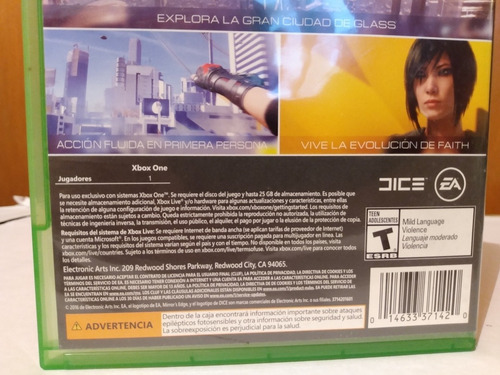 Mirror's Edge Catalyst Xbox One (Usado)