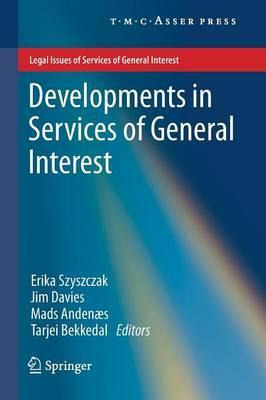 Libro Developments In Services Of General Interest - Erik...