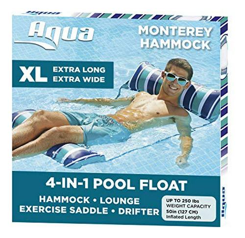 Aqua 4 En 1 Monterey Hamaca Xl (izquierda - Ancha) Silla De 