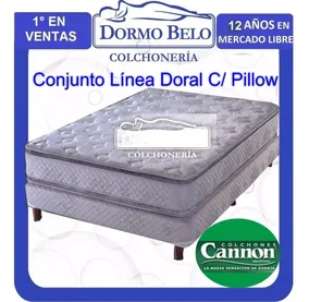 Conjunto Cannon Doral Doble Pillow 1,50 X 1,90 Mt