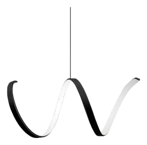 Lampara Colgante Led Rulo Loop 18w Diseño Moderno 